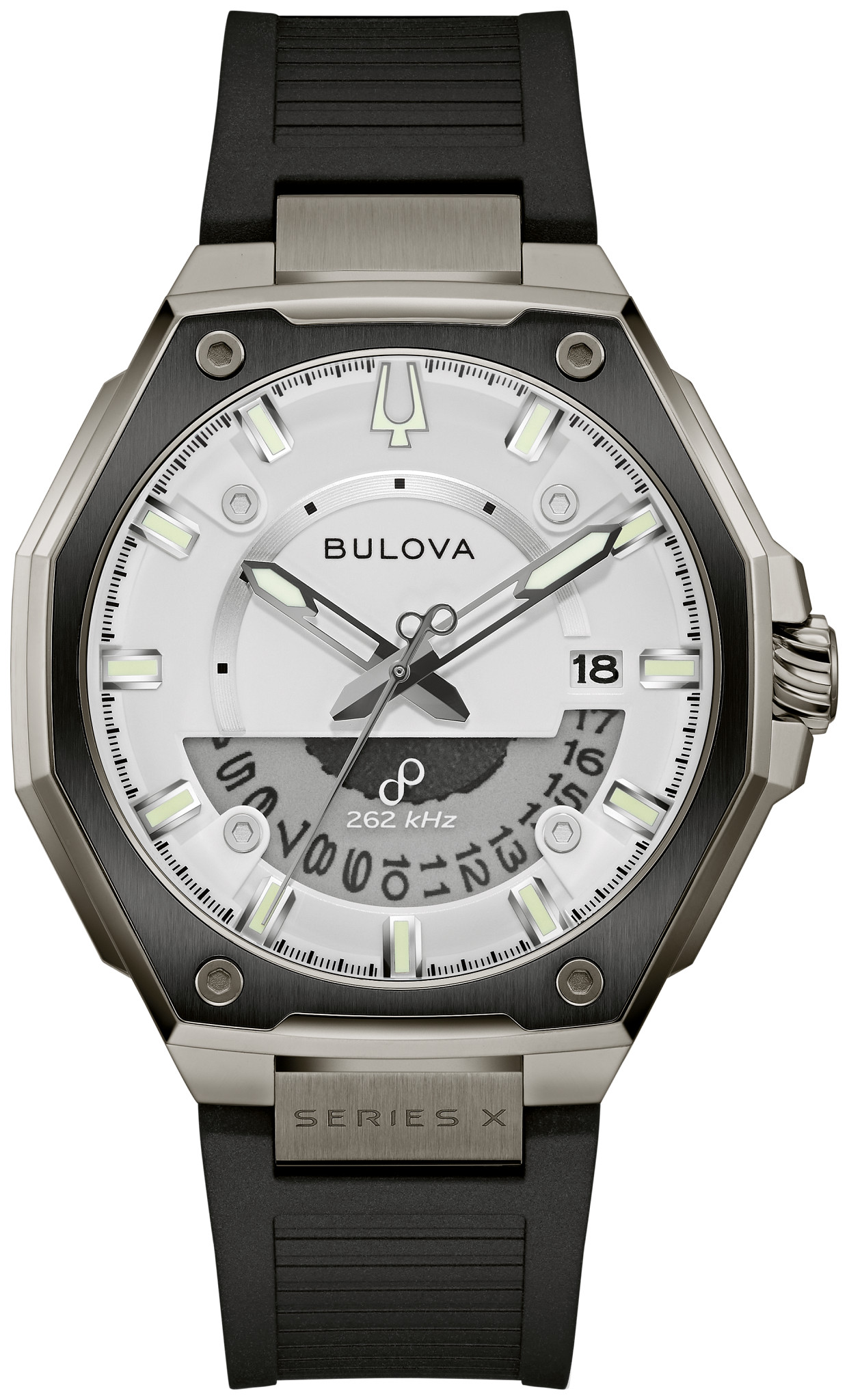 White Dial HNBR Rubber Series X 98B457 | Bulova
